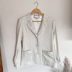 Alexis | Ripley Sequined 3 Button Jacket, size Large